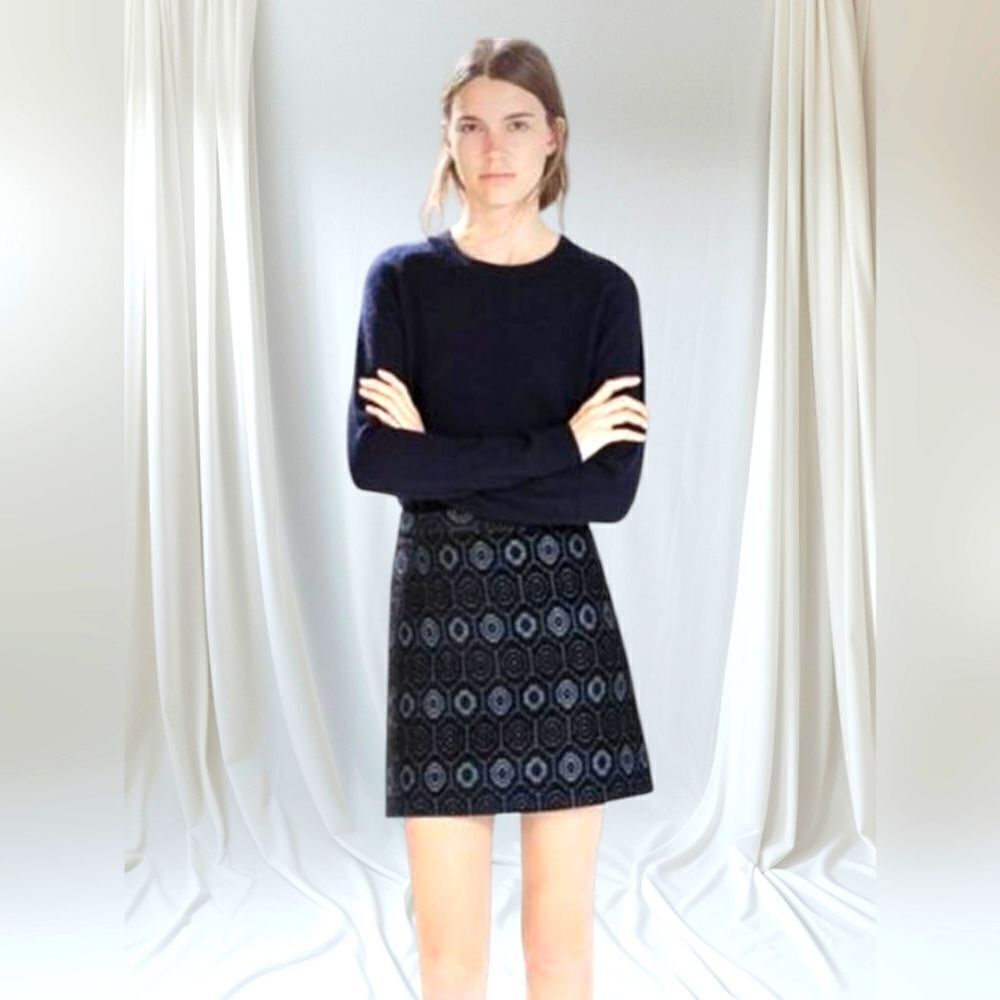 Zara Textured Jacquard Skirt, Medium